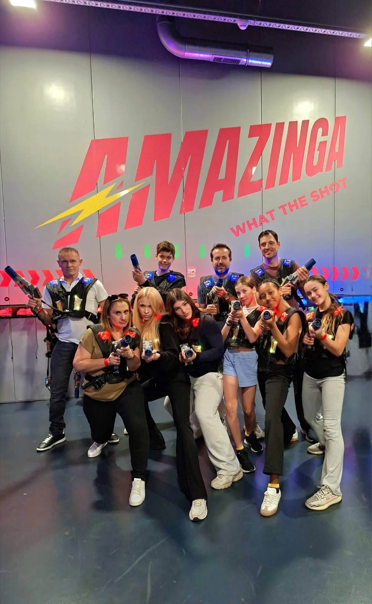 Team celebrating at an event in Croatia